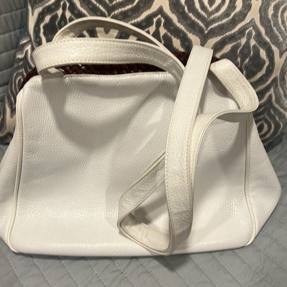 Desmo Italian White Purse w straps - Picture 9 of 9
